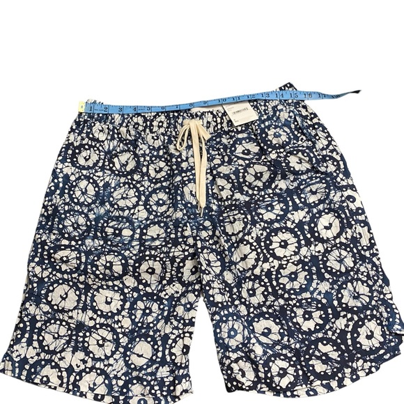 Corridor NYC Drawstring Shorts Mens Unisex Size S Blue Navy Cotton Drawcord NEW - Picture 9 of 12